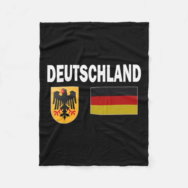 Germany German Flag Deutschland Love Gift  Fleece Blanket (Front)