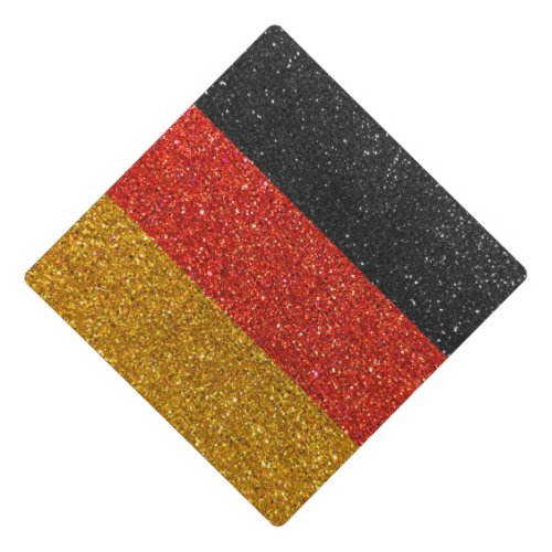 Germany German Flag Graduate Graduation Glitter Graduation Cap Topper