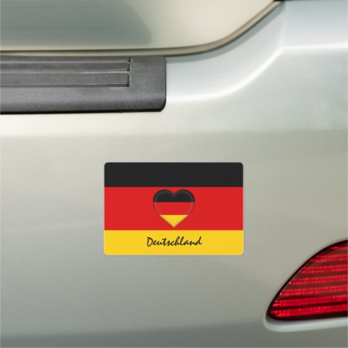 Germany  German Flag Heart car travel sticker Car Magnet