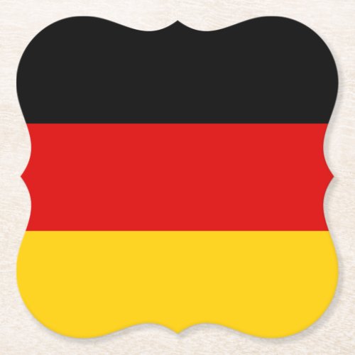 Germany German Flag Paper Coaster
