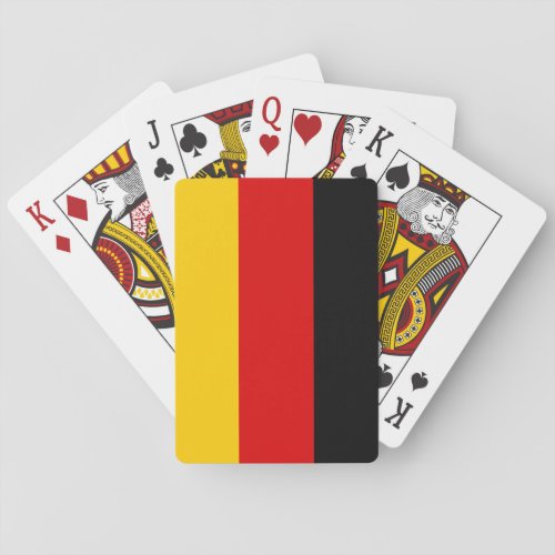 Germany German Flag Poker Cards