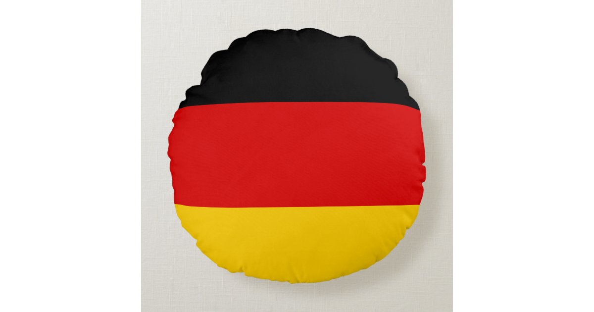 Germany (German) Flag Round Pillow Zazzle