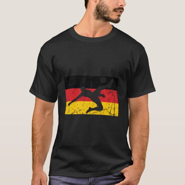 Germany German Flag - Soccer T-Shirt (Front)