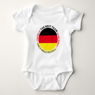 Germany-Germany-Germany Art Shield Baby Bodysuit