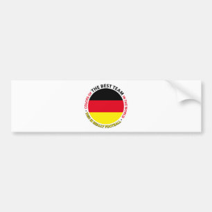 Germany-Germany-Germany Art Shield Bumper Sticker