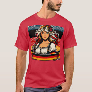 Germany Girl Germany Flag for Women Patriotic Germ T-Shirt