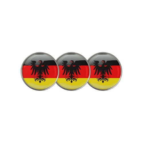 Germany glossy flag golf ball marker