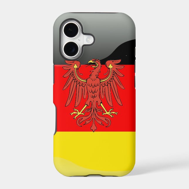 Germany glossy flag iphone case (Back)