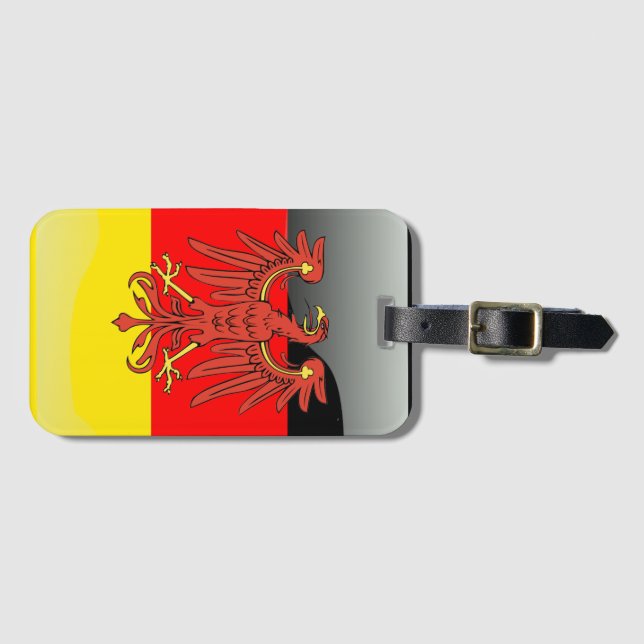 Germany glossy flag luggage tag (Front Horizontal)