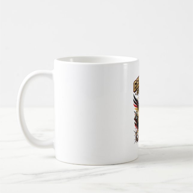 Germany Goal Energy Skeleton Striker Nations Bold  Coffee Mug (Left)