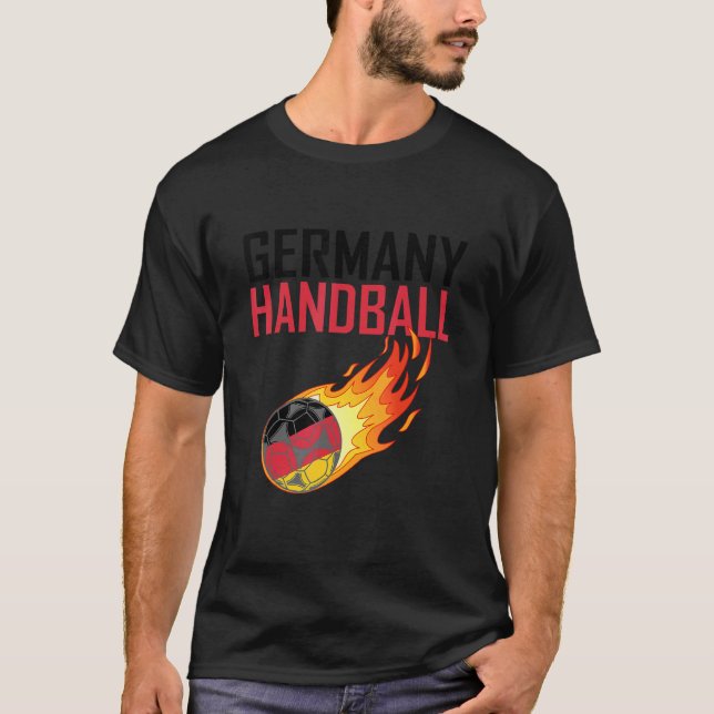 Germany Handball Handball Player Goalkeeper Pivot T-Shirt (Front)