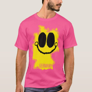 Germany Happy toon Map Face with smile T-Shirt