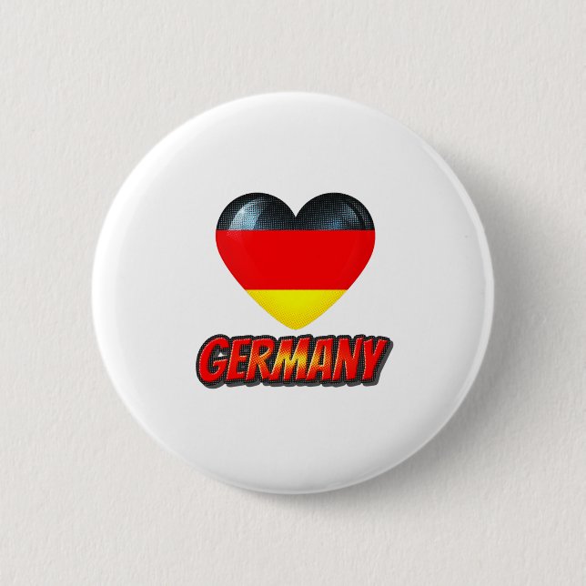 Germany Heart Button (Front)