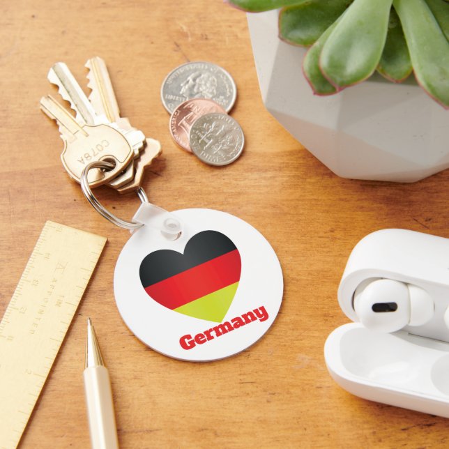 Germany Heart Flag  Keychain (Desk)
