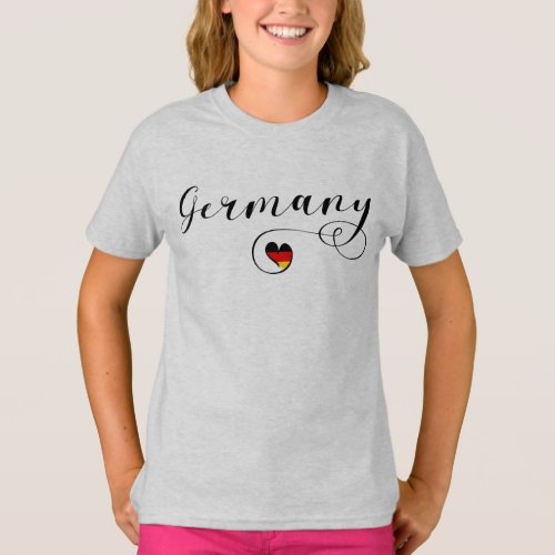 Germany Heart German Flag T_Shirt