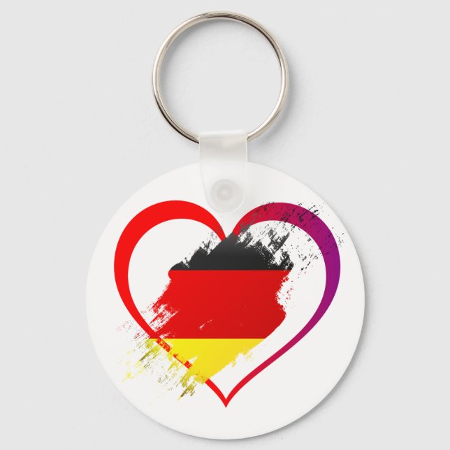 Germany heart keychain (Front)