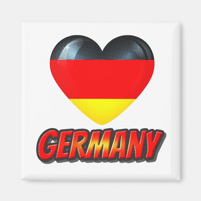 Germany Heart Magnet (Front)