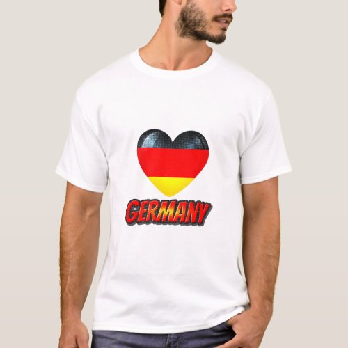 Germany Heart T_Shirt