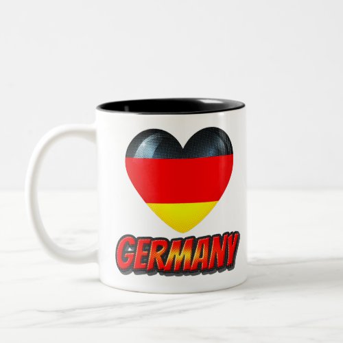 Germany Heart Two_Tone Coffee Mug