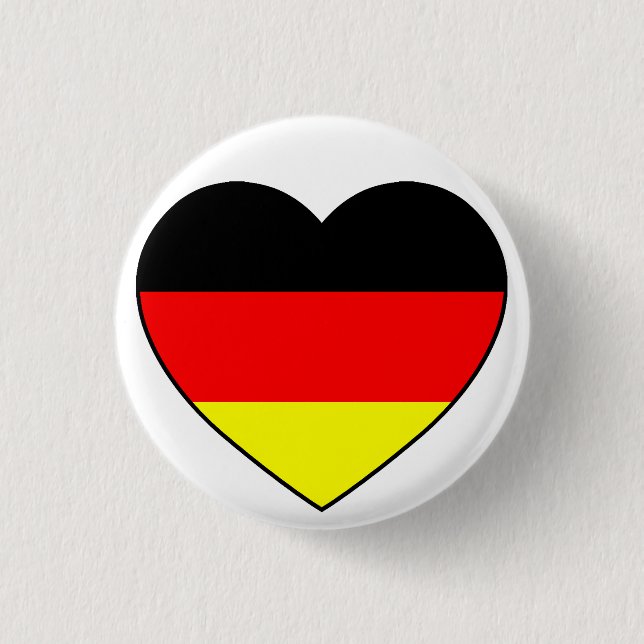 Germany Herz Football Germany Pinback Button (Front)