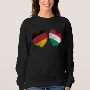 Germany Hungary Heart German Flag Hungarian Flag H Sweatshirt