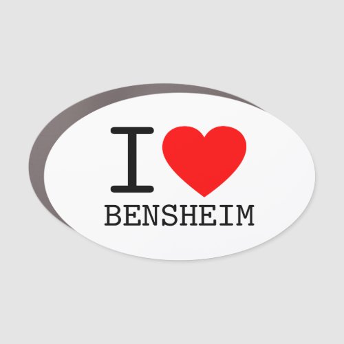 Germany I love Bensheim Bundesland Hessen Car Magnet