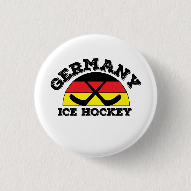 Germany Ice Hockey Button (Front)
