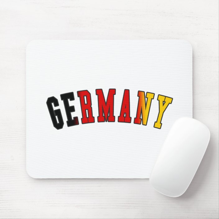 Germany in National Flag Colors Mouse Pad
