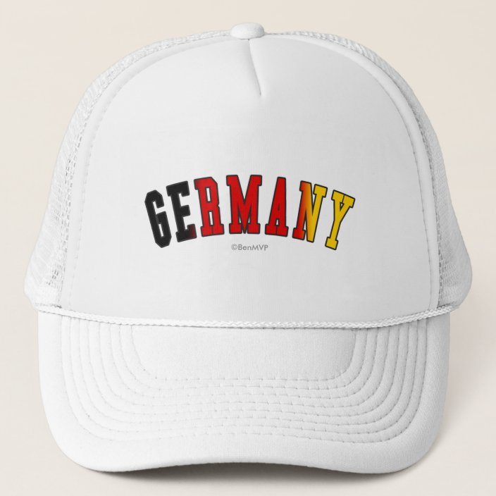 Germany in National Flag Colors Trucker Hat