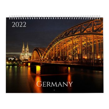 Germany In Pictures Two Page Large Calendar  White Calendar by Differentcorners at Zazzle