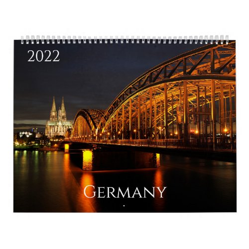 Germany in Pictures Two Page Large Calendar White Calendar