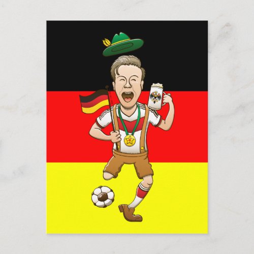 Germany is Four_time Soccer Champion Postcard