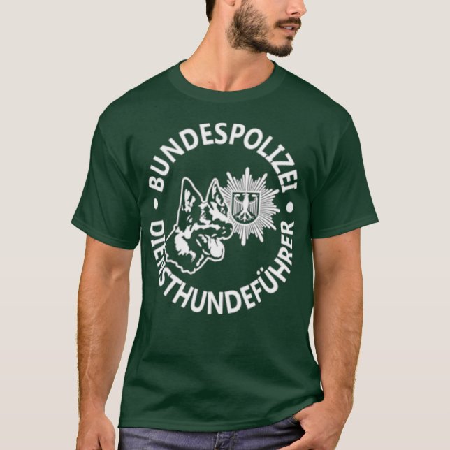 Germany K9 Police Bundespolizei T-Shirt (Front)