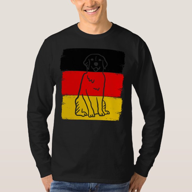 Germany Labrador Retriever Dog Owner Dogs Papa Ger T-Shirt (Front)