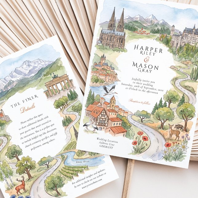 Germany Landmarks Wedding Invitation (Creator Uploaded)