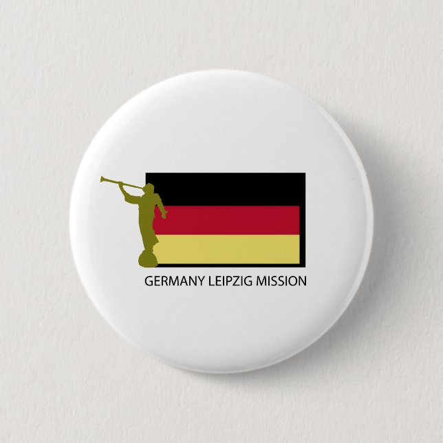 GERMANY LEIPZIG MISSION LDS CTR PINBACK BUTTON (Front)