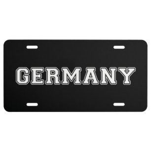 Germany License Plate