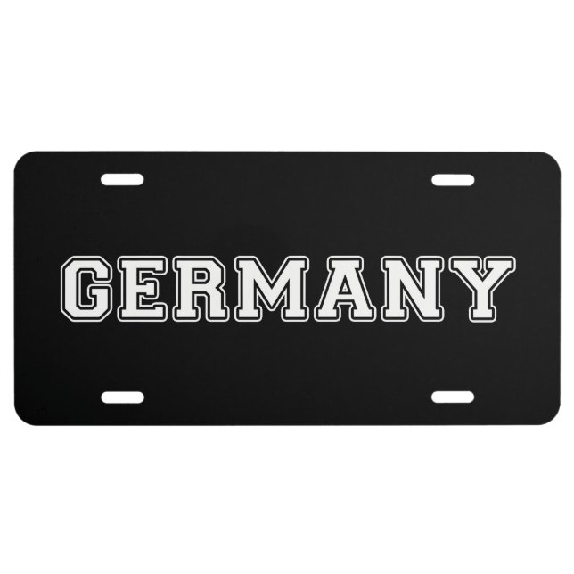 Germany License Plate (Front)