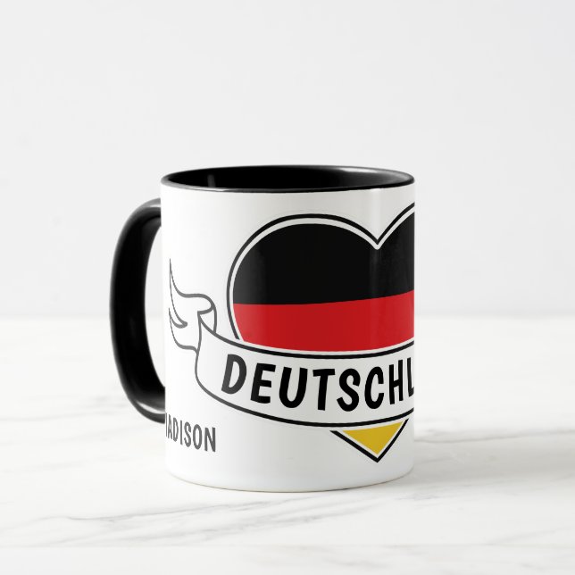 Germany Love custom name mugs (Front Left)