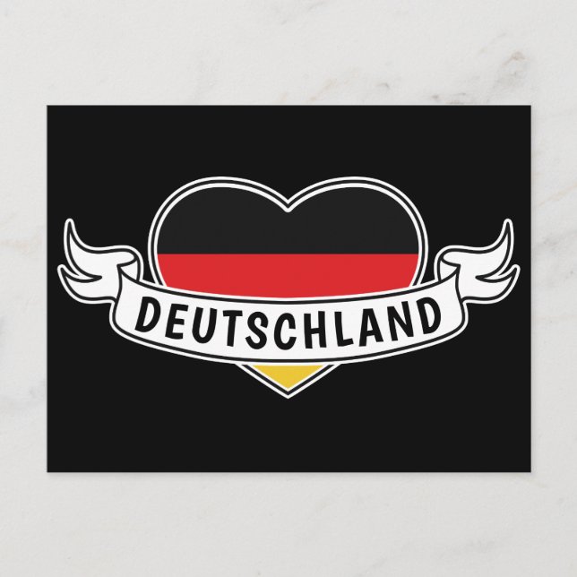Germany Love custom postcard (Front)