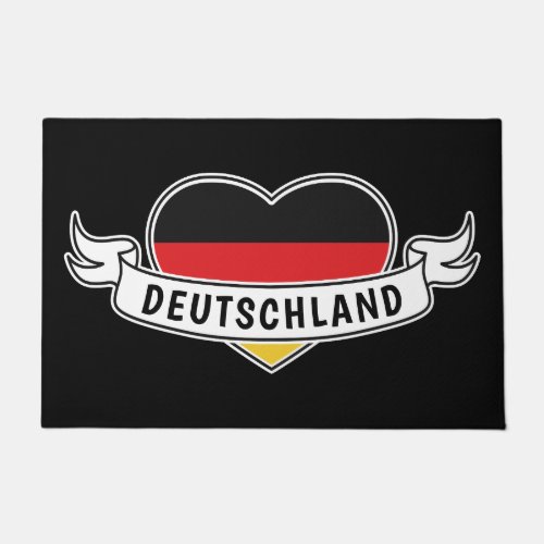 Germany Love custom text doormat