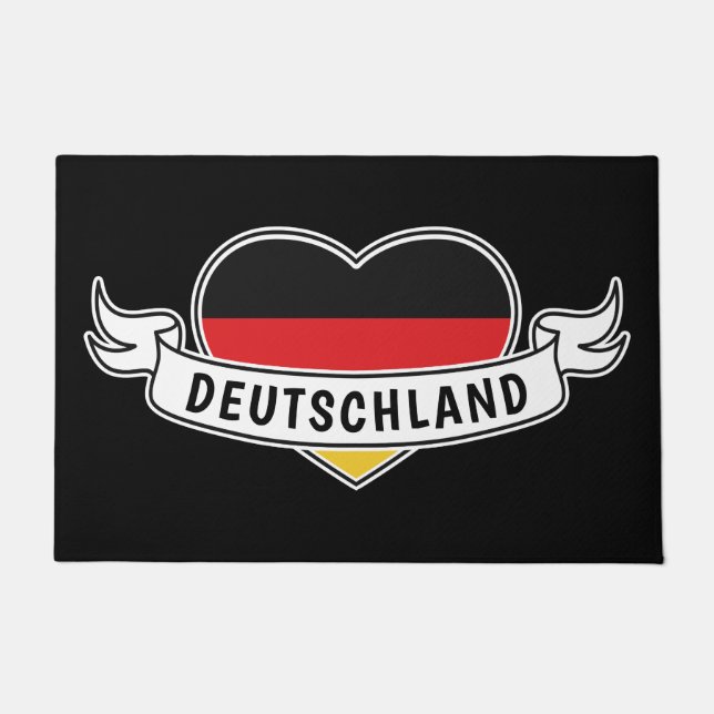 Germany Love custom text doormat (Front)