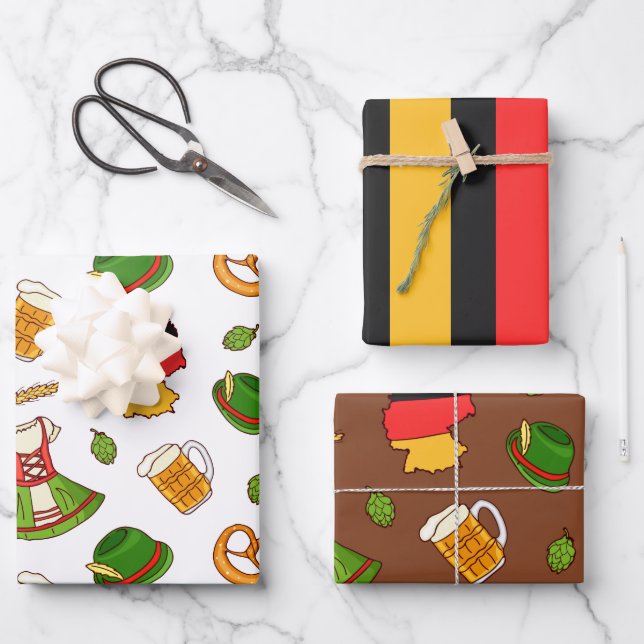 Germany Love Wrapping Paper Set (Front)
