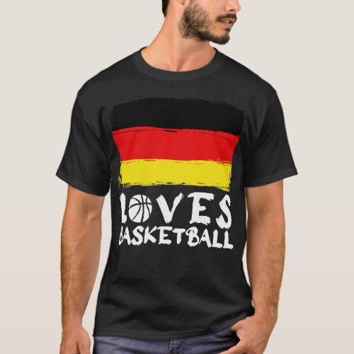 Germany Loves Basketball T_Shirt