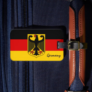 Germany Luggage Tags, patriotic German Flag Tag