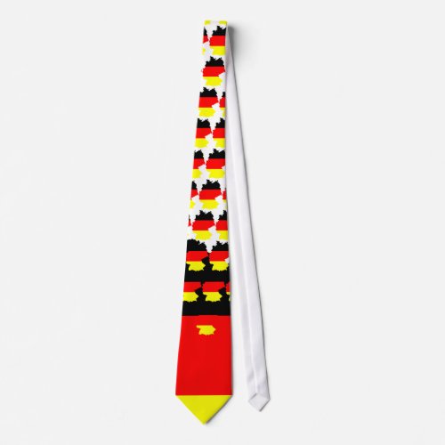 Germany map and flag _ Tie