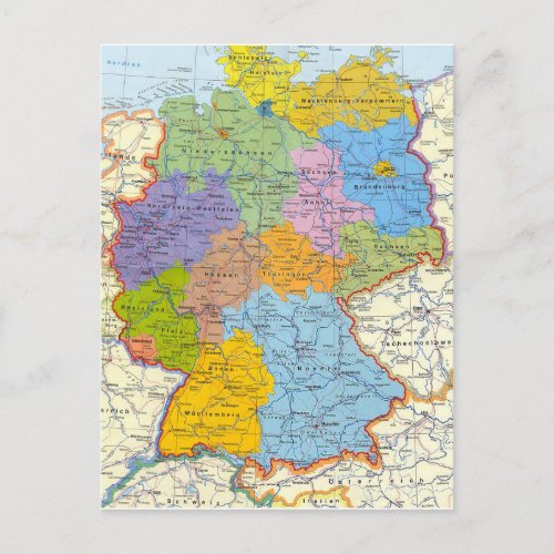 Germany map card 3