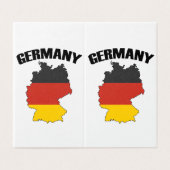 Germany Map - German Flag - Deutschland Travel (Outside Unfolded)