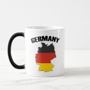 Germany Map - German Flag - Deutschland Travel Color Morph Mug