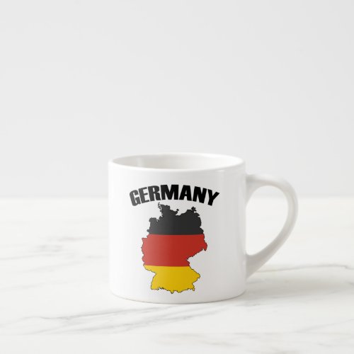 Germany Map _ German Flag _ Deutschland Travel Espresso Cup
